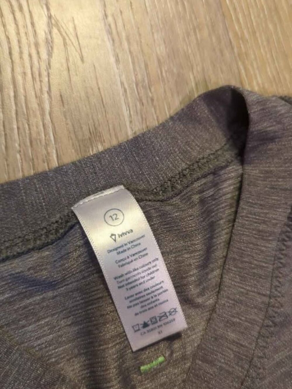 Ivivva gray athletic shirt size 12 - Picture 2 of 6